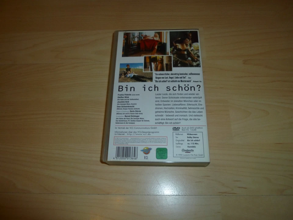 VHS Film - Bin ich schön? - Doris Dörrie - Bern Eichinger - Videokassette - Bild 2 von 2
