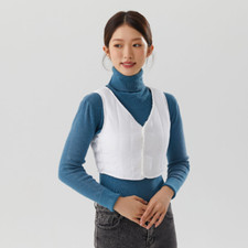 Lady Crop Top Fleece Lined Vest Gilet Quilted Padded Waistcoat Thermal Winter