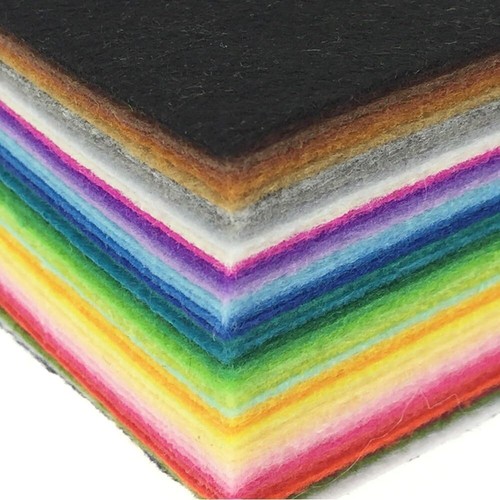 42pcs Felt Fabric Sheet 4"x4" Assorted Color DIY Craft Squares Nonwoven 1mm - Picture 5 of 8