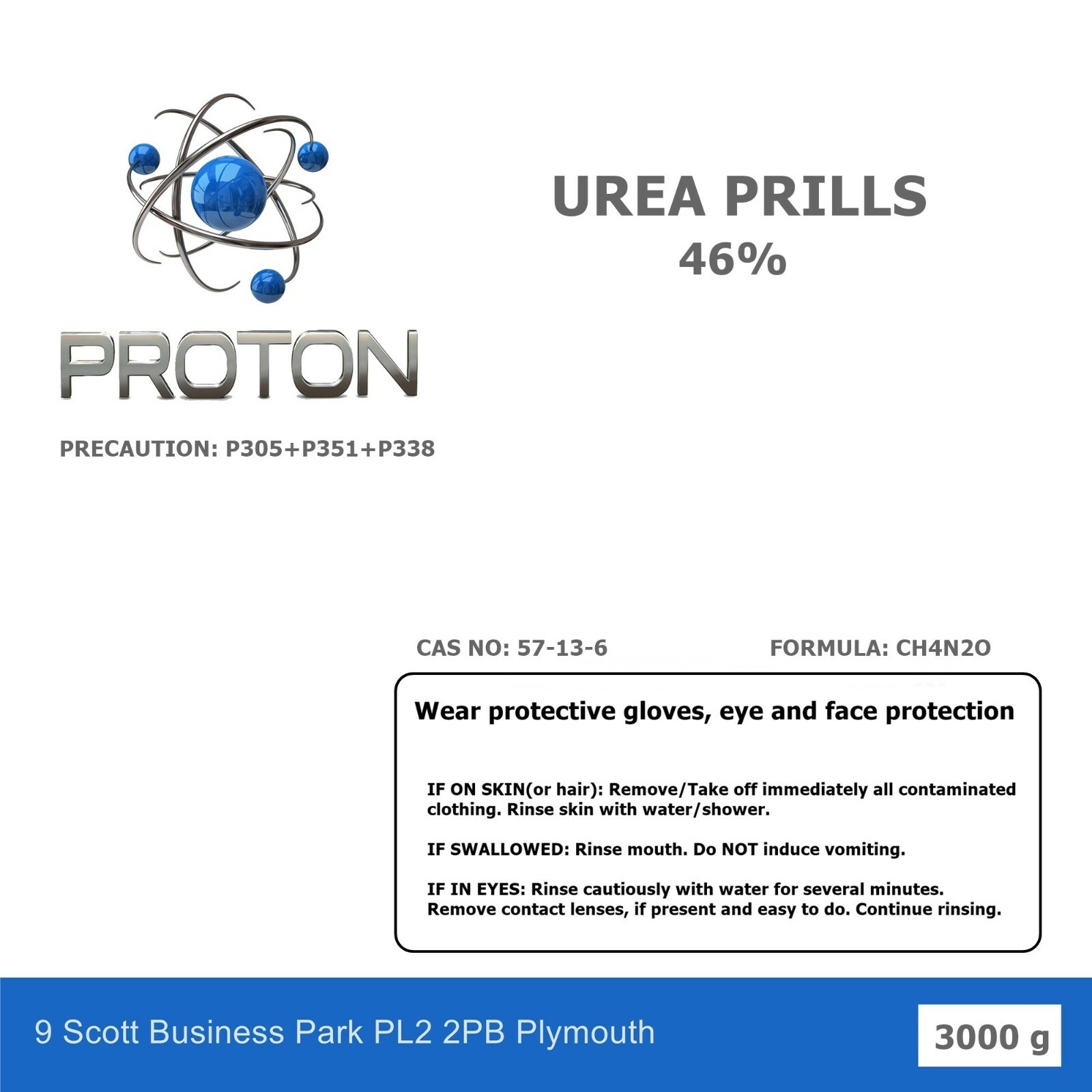 3000g Urea Prills 46% Granulated Fertiliser High Quality Free PP UK Seller 3kg