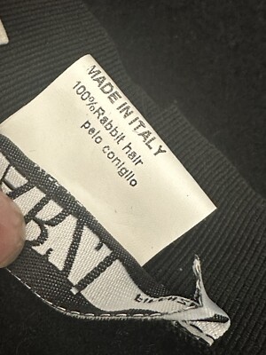 Matzo Black 100% Rabbit Bucket Knot Hat O/S | eBay display picture 3