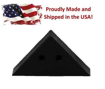 3''Triangle Plastic Furniture Triangle Corner Legs-Sofa Couch Chair Ottoman Black