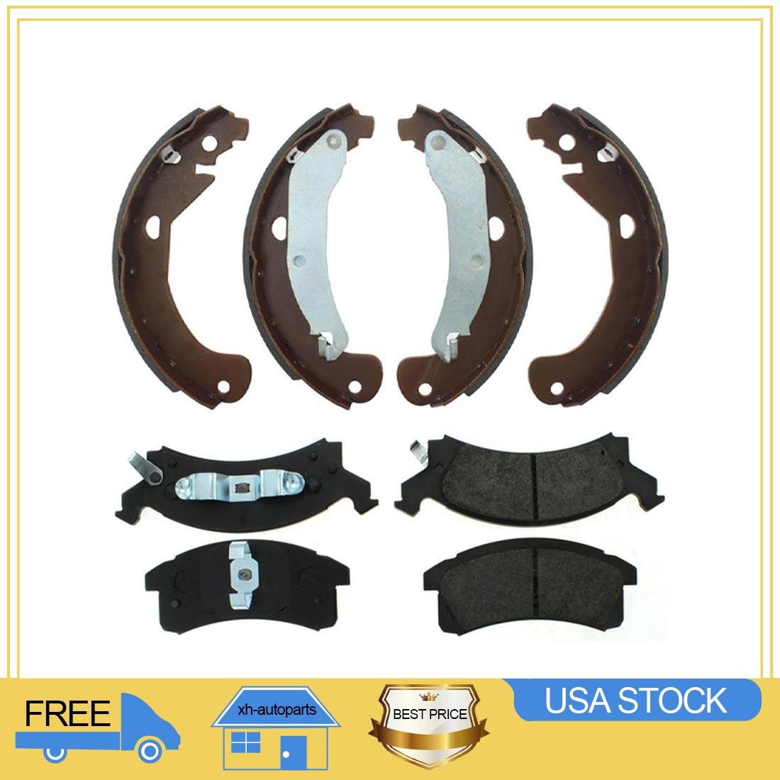 Front Rear Metallic Brake Pads Brake shoes 8X For 2003-2005