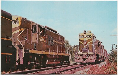 74/382 AK EISENBAHN LOK - GRAND TRUNK RY. - TRAIN PORTLAND MONTREAL - 1961 USA