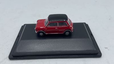 Mini Cooper Mark 2 Tartan Red with Black Roof Diecast car 1:76 OO