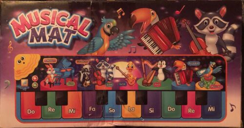 Toddler Musical Animal Piano Mat, Floor Piano Touch Playmat Educational Toy