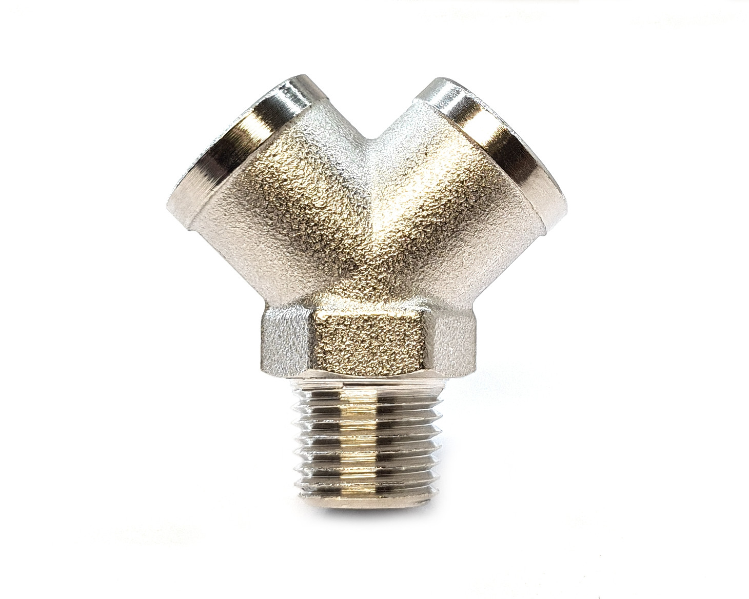 3 Way 1/4" BSP Euro Standard Y Piece Splitter Airline Coupling Adaptor Fitting