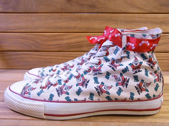 Converse All Star High Cut Santa Claus Whole Pattern Canvas Late
