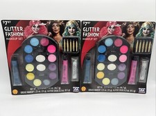 New x2 Rubies Glitter Fashion Makeup Set w/ Applicators Halloween Age8 FreeS H