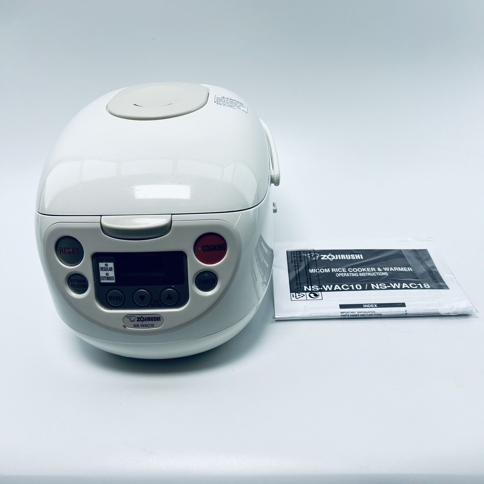 Zojirushi NS-WAC10 Micom Rice Cooker and Warmer 5.5 Cup Cool White  4974305710154 | eBay