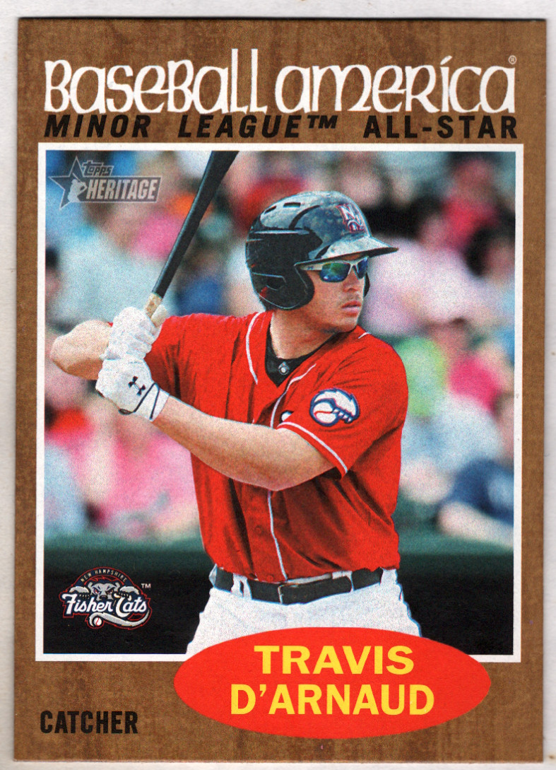 Travis D'Arnaud 2011 Topps Heritage Minors SP #205