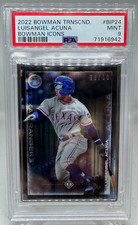 Luisangel Acuna 2022 Bowman Transcendent Icons Prospects Variations /50 PSA 9
