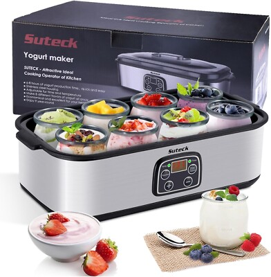 Ultimate Probiotic Yogurt Maker with Adjustable Temperature & Time Control USA