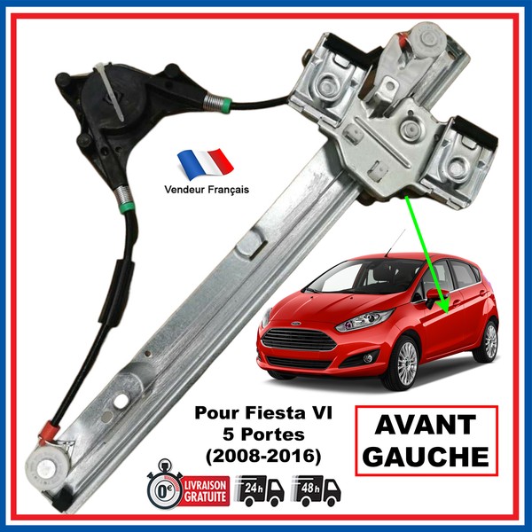 Fensterhebermechanismus Vorne Links FüR Ford Fiesta Vi 5 TüRen 8A61-A23201-CJ-image