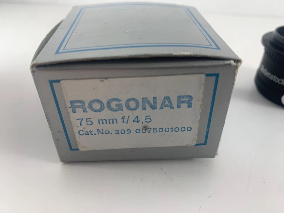 Lente de ampliación Rodenstock Rogonar 75 mm f/4,5 de colección Alemania - Contenido sellado Foto 3 de 4