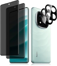 Privacy Screen Protector For Xiaomi Redmi Note 14 4G 5G PRO Plus X7 + Camera