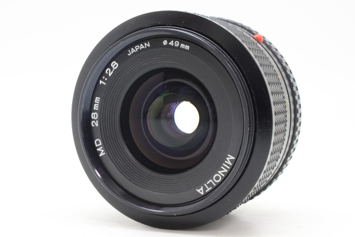 EXC+++++ 】 MINOLTA MD 28mm F2.8 Wide Angle MF Lens For MD EXC+++++ 】 MINOLTA MD 28mm F2.8 Wide Angle MF Lens For MD