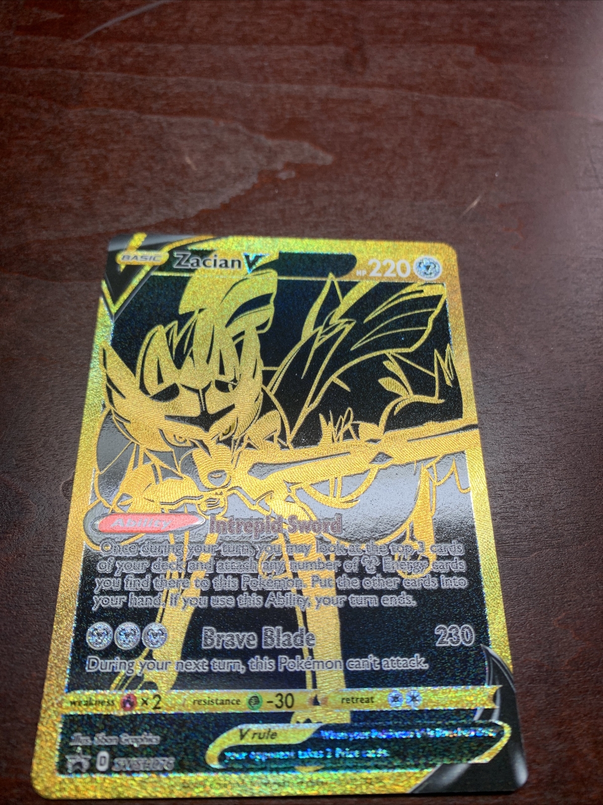 Pokemon - Zacian V - Black Star Promo - SWSH076 - NM ** Sleeved **