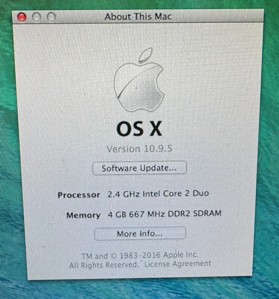 Apple MacBook Pro 15 pulgadas julio 2008 2,4 GHz Intel Core 2 Duo (MB133LL/A) Foto 2 de 4