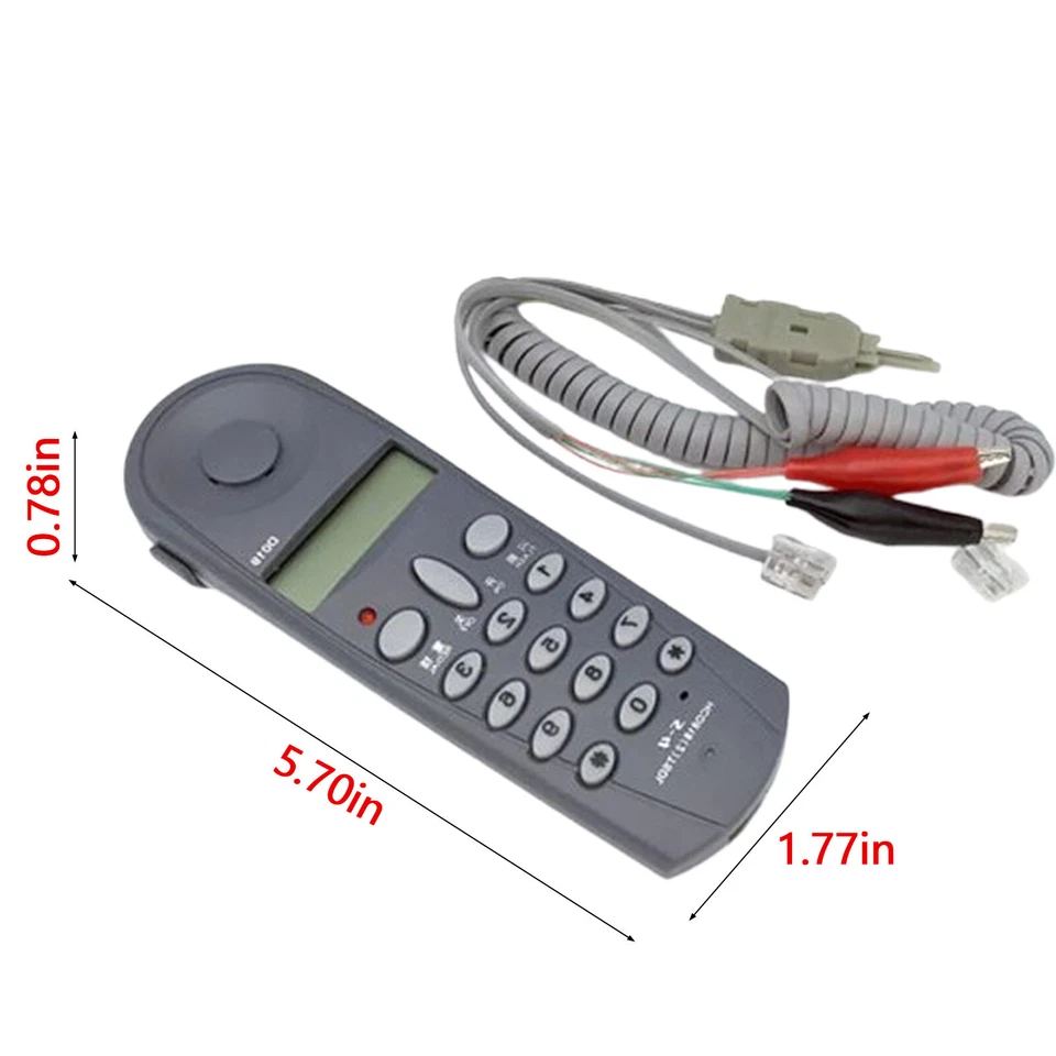 Серый телефонный тестер прикладов кабель набор инструментов линия неисправность P7Nf - Изображение 3 из 4