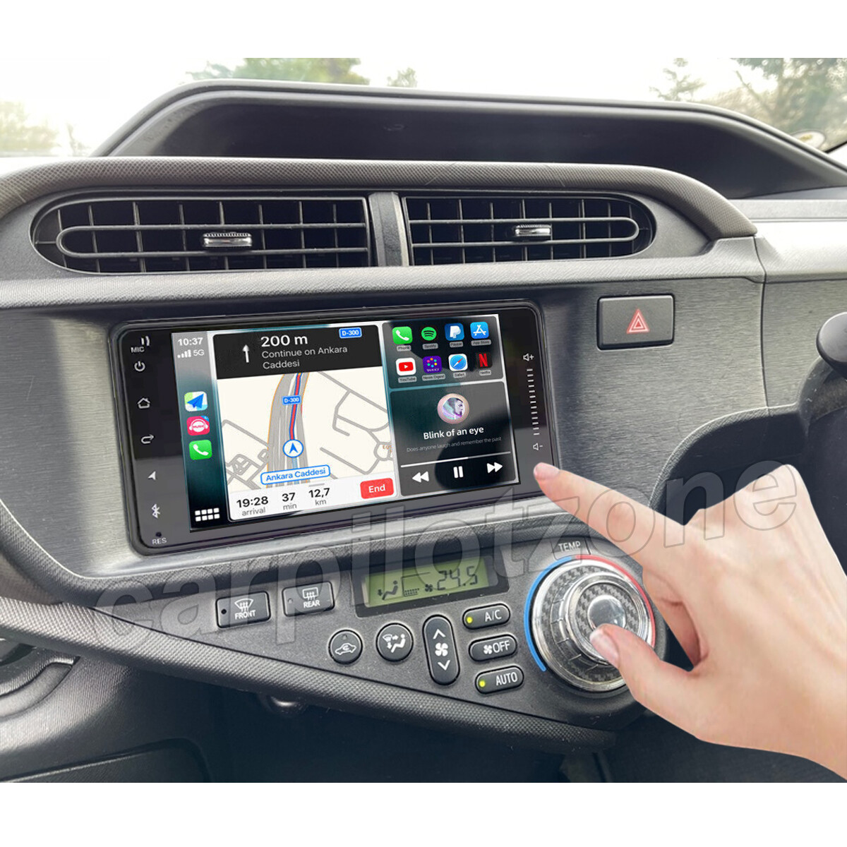 7'' For 2012+ Toyota Prius C Apple Carplay & Android Auto Radio GPS Stereo 64GB