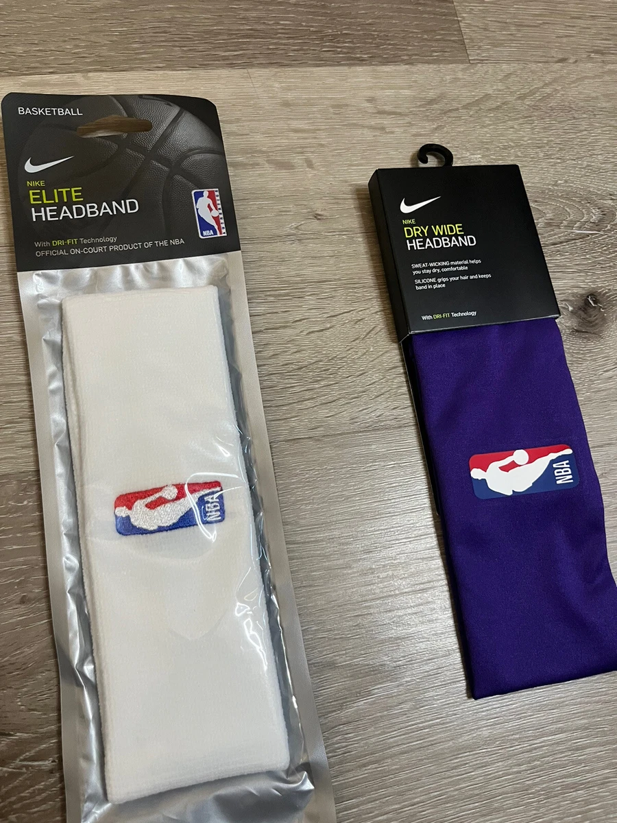 Nike NBA White Headband