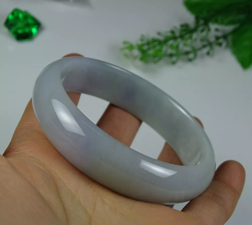 Certified Lavender Grade A Jade Bangle Bracelet Emrald Jadeite 62 MM B 181 1