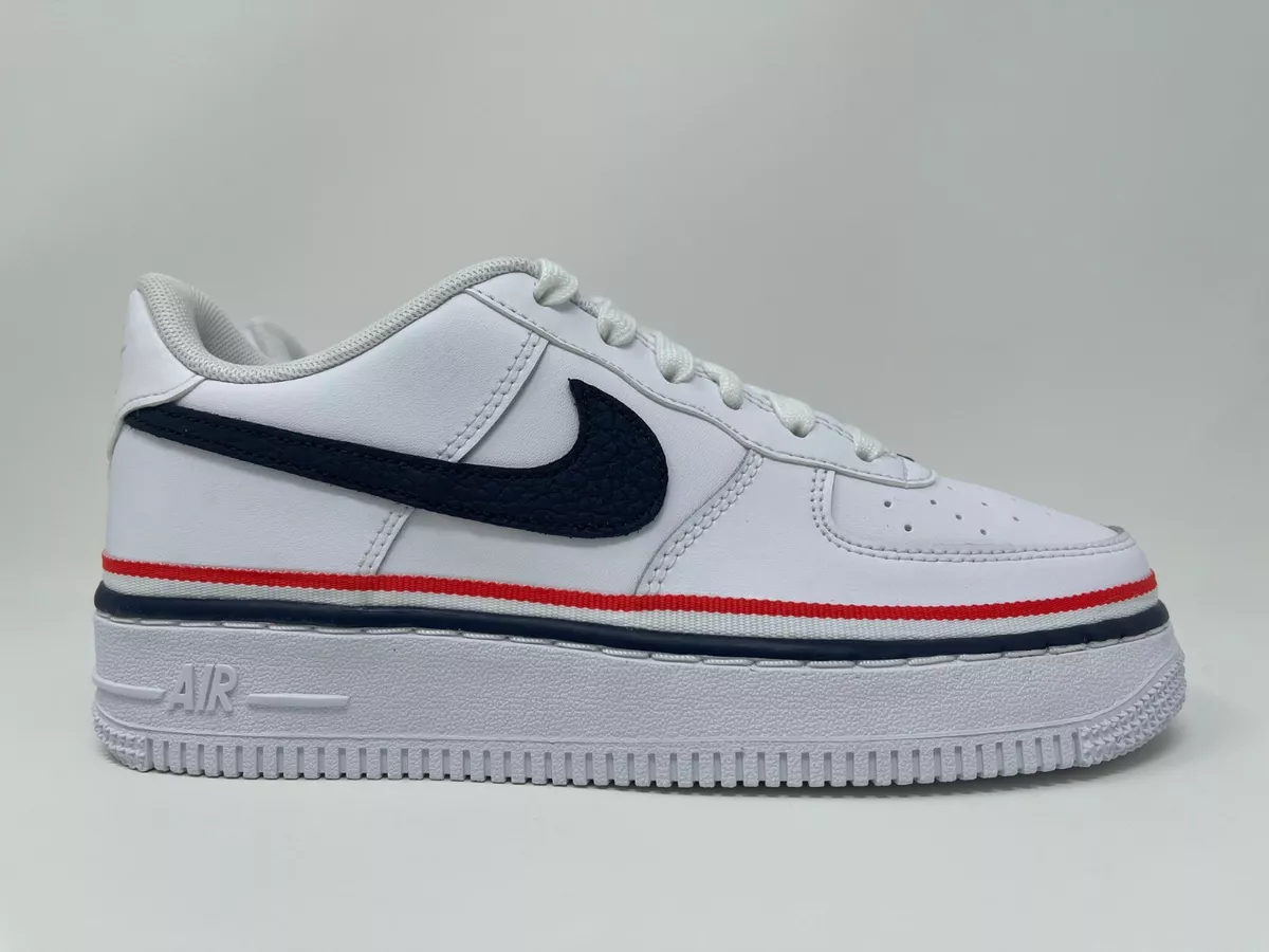 Nike Air Force 1 LV8 1 Low GS ruban blanc cole primaire taille 4y CW0984 100