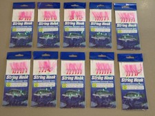 Sabiki Live Bait Jigs X10  6 Hook Rig, Size 8, 10 & 12 hooks