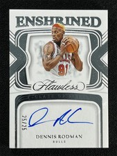 25/25 ≈1/1 ! 2023-24 Panini Flawless Dennis Rodman Enshrined Signatures Auto