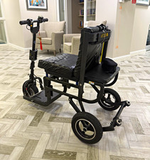 eFOLDi Foldable 3-Wheeled Electric/Battery Mobility Scooter with Seat, Black