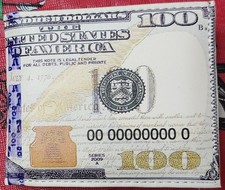 Mens 100 Dollar Bill Bi Fold Wallet