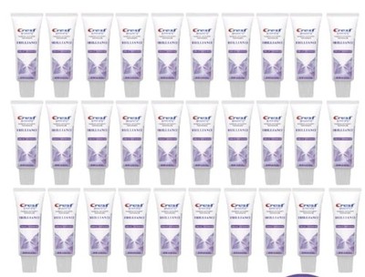 75/Pack Crest 3D White Brilliance Toothpaste 0.85 oz Travel Size Bulk Toothpaste