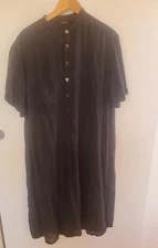 NEW WITH TAGS PAS DE CALAIS BLACK SEMI SHEER DRESS SIZE M 38 OVERSIZED $520