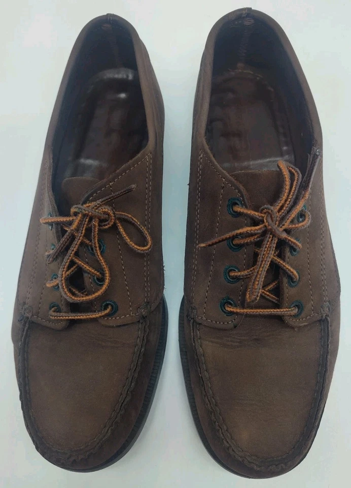 Zapatos Oxford DEXTER informales de cuero para cubierta de barco de colección para hombre talla 8,5 marrón Foto 2 de 4