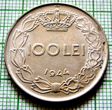 ROMANIA MIHAI I 1944 100 LEI, WWII COINAGE yes we do combine postage