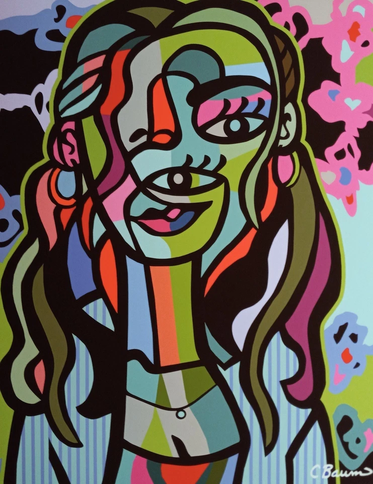 Impresión edición limitada CBaum, “Mica Miller” #1/20 enmarcada Foto 4 de 4