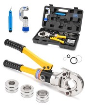 Hydraulic Copper Tube Fittings 1/2, 3/4, 1" Press Crimping Tool Kit Pex Pipe ...
