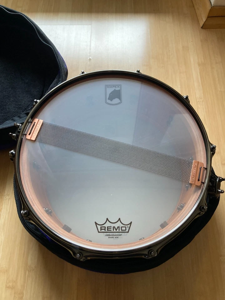 Mapex Black Panther Heartbreaker Snare Drum 14"x6" Mahagoni (wie neu) mit Tasche - Bild 3 von 4