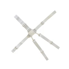 5 Point Harness Baby Safety Belt for Toddler Child Stroller High Chair White v