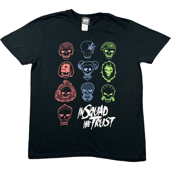 Suicide Squad T Shirt Medium Gildan Tag Film Movie Tee Black Graphic Tee M