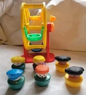 Vtg Fisher Price Little People Toy Carnival Playset 1993 Ferris Wheel 6 People
