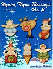 Wynter Thyme Blessings 3 Cyndi Combs Christmas Ornament Decorative Painting Book