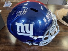 Cam Skattebo New York Giants Autographed Riddell Speed Replica Helmet