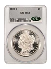 1880 S MORGAN "CAC MS62"-PL OBV CRISP WHITE REV LUSTER WOW!💥💥✅ Cameo