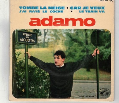 ADAMO Schneefall Ich habe das Auto verpasst 45 Runden Vinyl