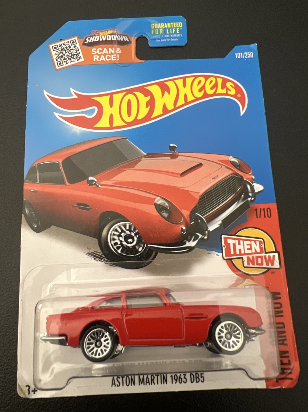 Hot Wheels Aston Martin 1963 DB5 (Dark Red Variation) Then & Now Combine SP