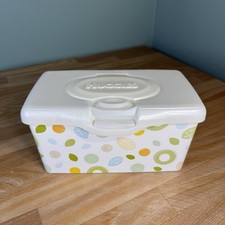 Huggies Baby Wipes Plastic Pop Up Refillable Container Leaves Nature 2017 EMPTY