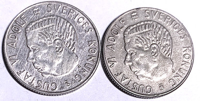 Best Seller: Sweden 1 Krona Silver 1960 & 1961 (KM#826
