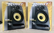  2 KRK Rokit 5 Generation 3 Active Powered Bi-Amped Studio Monitors, New-in-Box